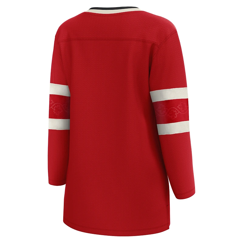 Women's Fanatics  Red Canada 2025 4 Nations Face-Off Breakaway Jersey