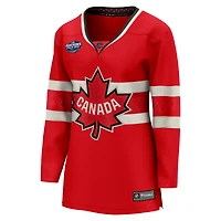 Women's Fanatics Red Canada 2025 4 Nations Face-Off Breakaway Jersey