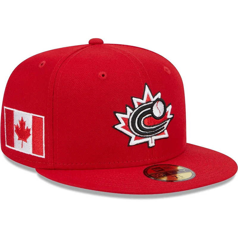 Classique mondiale de Baseball 59FIFTY Canada 2023 New Era pour homme, rouge - Casquette ajustée