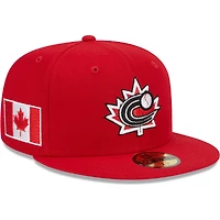 Classique mondiale de Baseball 59FIFTY Canada 2023 New Era pour homme, rouge - Casquette ajustée