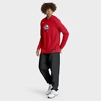 T-shirt à capuche manches longues Nike rouge Canada Baseball 2026 Classique mondiale de baseball, collection authentique Dri-FIT pour homme