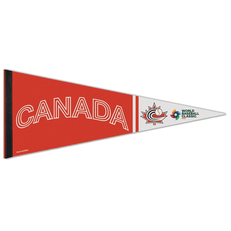 WinCraft Canada Baseball 12" x 30" 2023 World Baseball Classic Fanion Premium