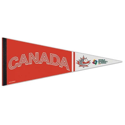 WinCraft Canada Baseball 12" x 30" 2023 World Baseball Classic Fanion Premium