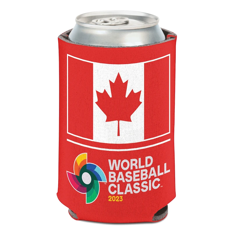 WinCraft Canada Baseball 12 oz. Refroidisseur de canettes World Baseball Classic 2023