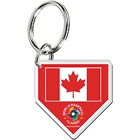 WinCraft Canada Baseball 2023 World Baseball Classic Porte-clés en acrylique de qualité supérieure