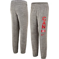 Pantalon d'entraînement en polaire Nike Canada Basketball pour femme, gris