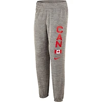Women's Nike Gray Canada Basketball Practice Fleece Pants