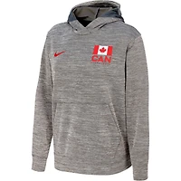 Women's Nike Gray Canada Basketball Practice Fleece Pullover Hoodie