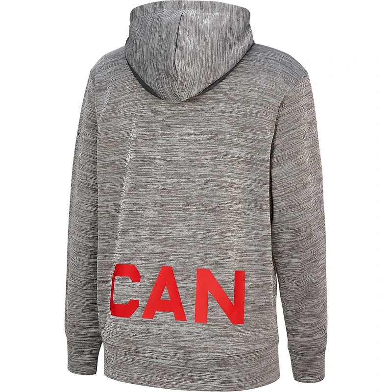 Sweat à capuche en polaire Nike Canada Basketball Practice pour femme, gris