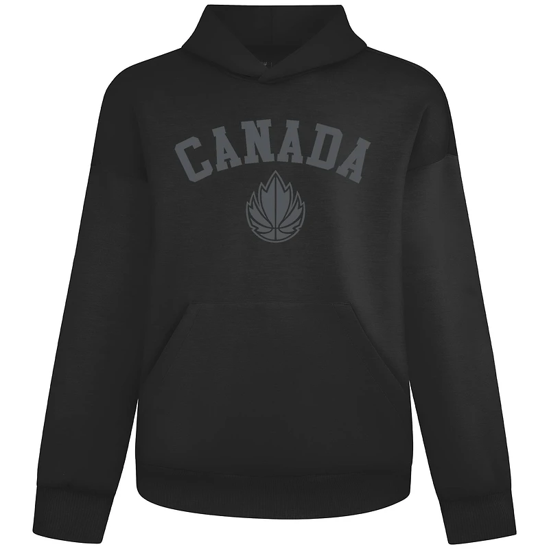 Sweat à capuche noir Levelwear Canada Basketball Make The Cut pour homme