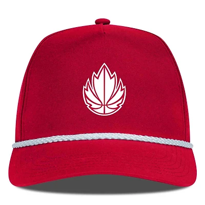 Men's Levelwear Red Canada Basketball Gambit Adjustable Hat