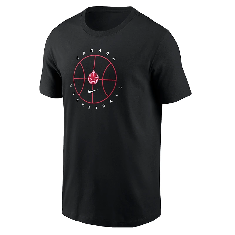 Men's Nike  Black Canada Basketball Core T-Shirt