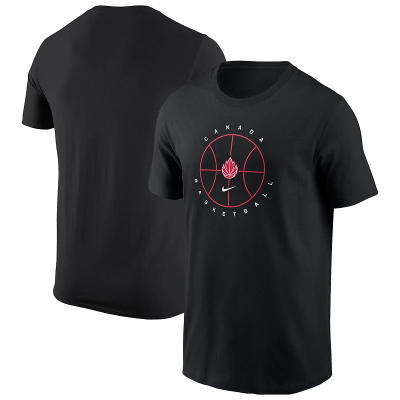 Men's Nike  Black Canada Basketball Core T-Shirt