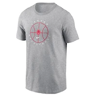 Men's Nike  Dark Heather Gray Canada Basketball Core T-Shirt