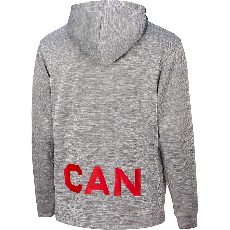 Sweat à capuche en polaire Nike Canada Basketball Practice pour hommes, gris