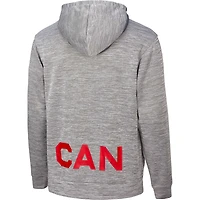 Sweat à capuche en polaire Nike Canada Basketball Practice pour hommes, gris