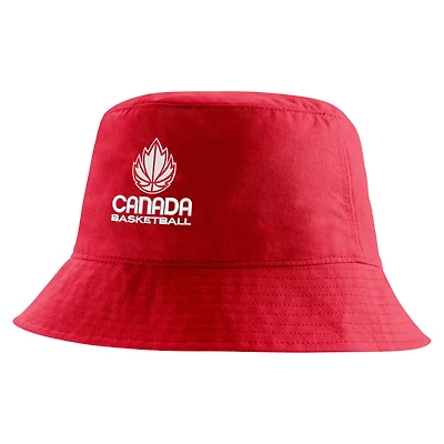 Chapeau bob Nike Canada Basketball Core pour homme, rouge