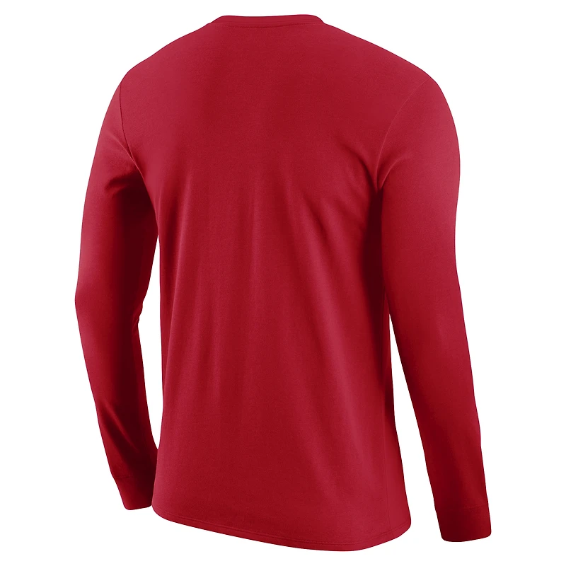 Men's Nike Red Canada Basketball Core Long Sleeve T-Shirt