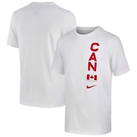 Men's Nike White Canada Basketball Team Performance T-Shirt