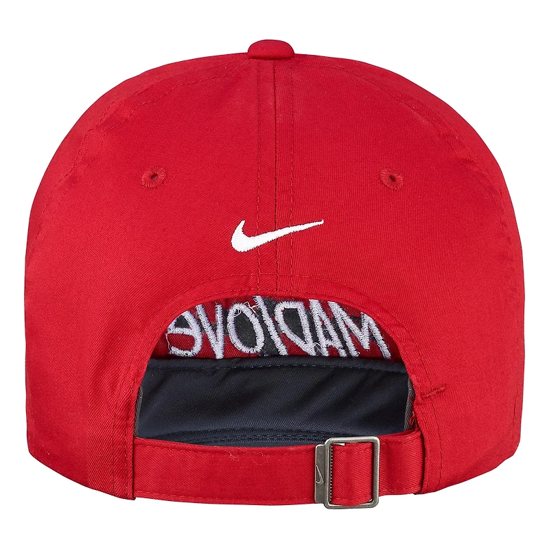 Women's Nike Red Canada Basketball Mad Love Adjustable Hat