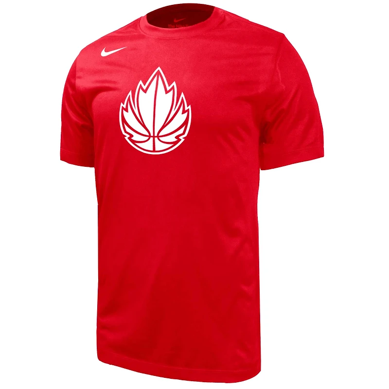 Youth Nike Red Canada Basketball Core T-Shirt