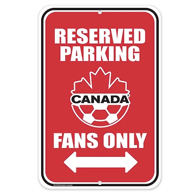 Stationnement Canada Soccer 10'' x 15'' - Enseigne