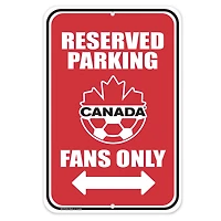 Stationnement Canada Soccer 10'' x 15'' - Enseigne