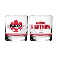 Canada Soccer Two-Pack 10oz. Rocks Glass Set