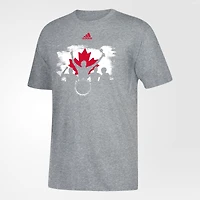 T-shirt adidas Canada Soccer Drum pour homme, gris chiné