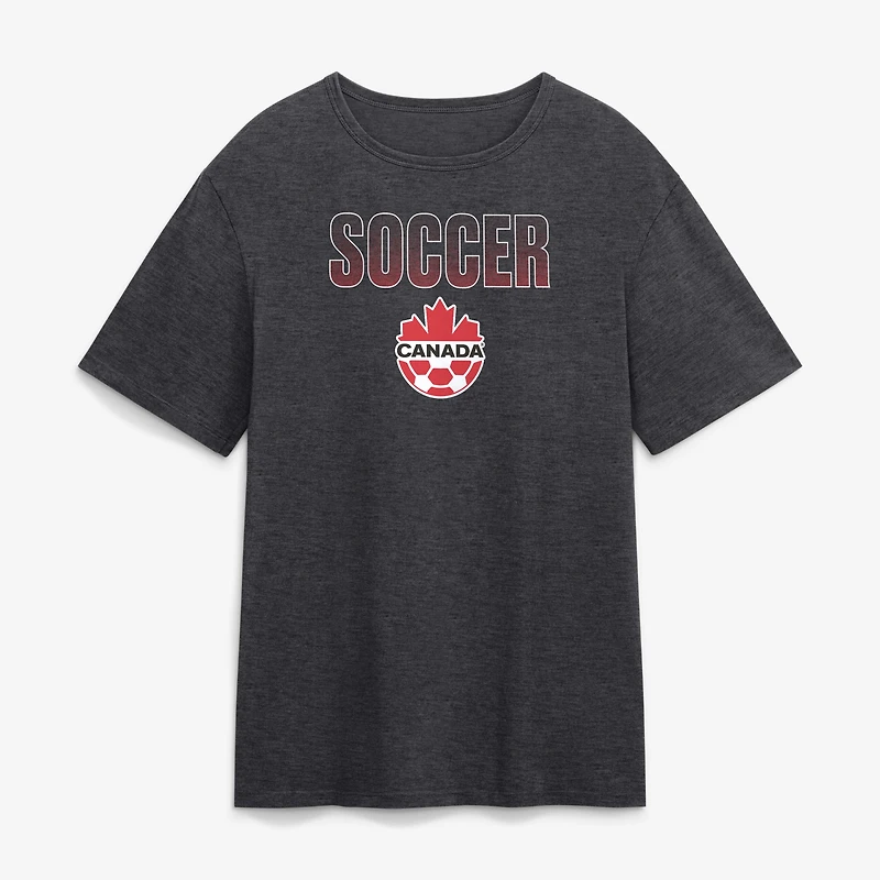 Men's Red Canada Soccer Play Rare T-Shirt