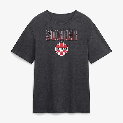Men's Red Canada Soccer Play Rare T-Shirt