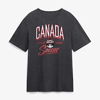 T-shirt rouge de soccer du Canada pour hommes