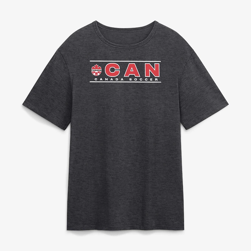 Men's Red Canada Soccer Tenacious Grit T-Shirt