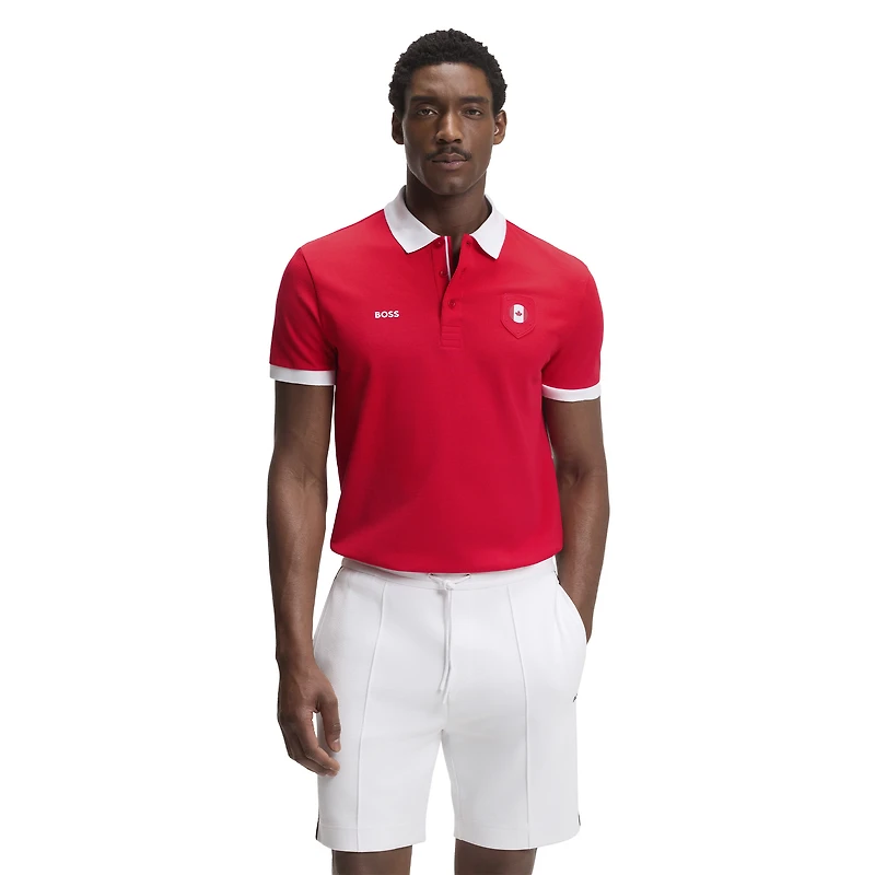 Polo Hugo Boss rouge Canada Lux Paddy pour homme