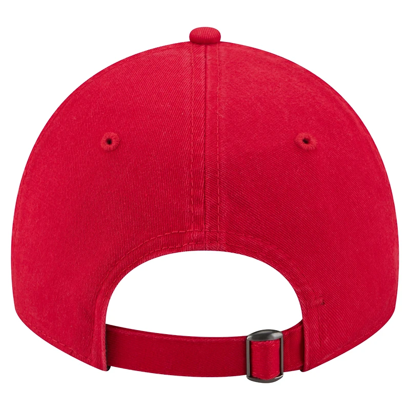 Men's New Era Red Canada Soccer 9TWENTY Country Dad Adjustable Hat