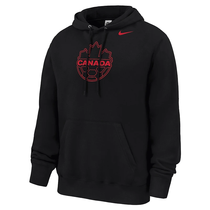 Men's Nike Black Canada Soccer Club Fleece Hoodie