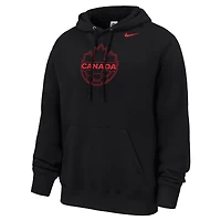 Men's Nike  Black Canada Soccer Club Fleece Hoodie
