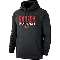 Men's Nike Black Canada Soccer Club Pullover Hoodie