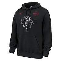 Sweat à capuche polaire Nike noir pour homme