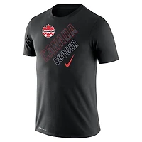 Men's Nike Black Canada Soccer Legend Performance T-Shirt