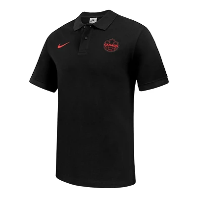 Men's Nike Black Canada Soccer Matchup Polo