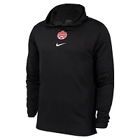 T-shirt à capuche manches longues Nike Canada Soccer Player pour homme, noir