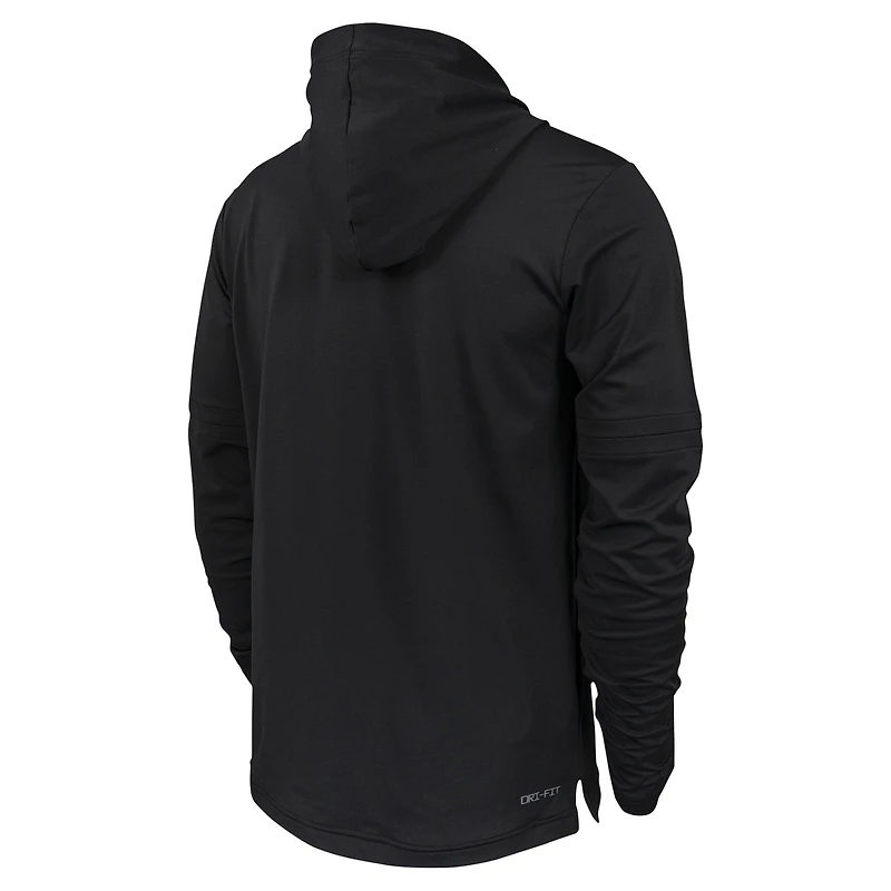 T-shirt à capuche manches longues Nike Canada Soccer Player pour homme, noir