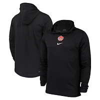 T-shirt à capuche manches longues Nike Canada Soccer Player pour homme, noir
