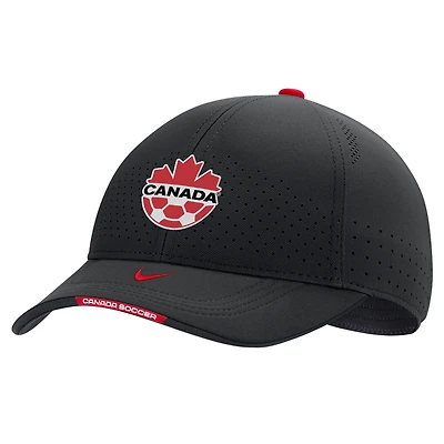 Men's Nike Black Canada Soccer Primary Logo Legacy91 Adjustable Hat