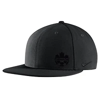 Men's Nike Black Canada Soccer Tonal Snapback Hat