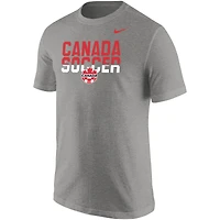 Men's Nike Heather Gray Canada Soccer Core T-Shirt