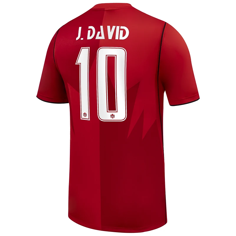 Men's Nike Jonathan David White Canada Soccer 2026 Third Stadium Replica Jersey