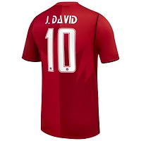 Men's Nike Jonathan David White Canada Soccer 2026 Third Stadium Replica Jersey