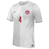 Men's Nike Luc de Fougerolles White Canada Soccer 2026 Third Stadium Replica Jersey